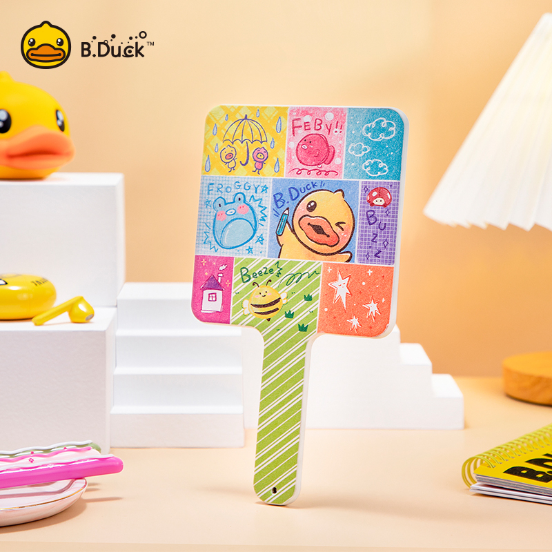 b-duck-mirror-กระจกพกพาทรงน่ารัก