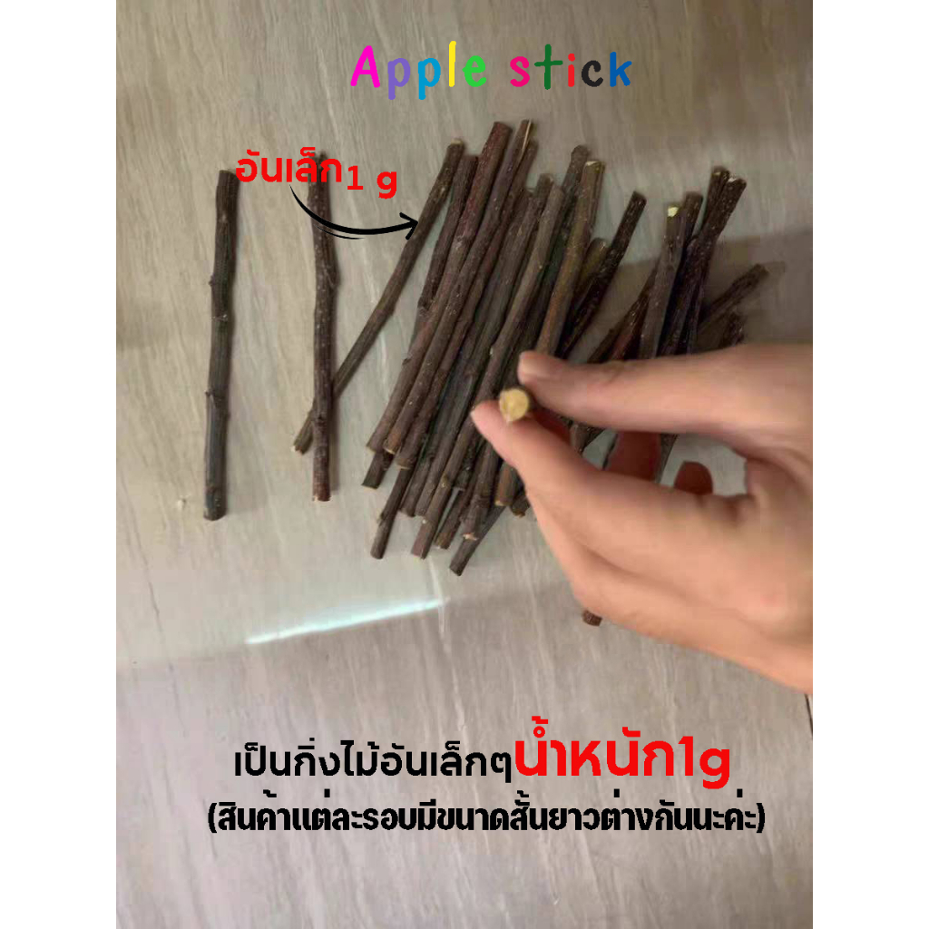 ภาพหน้าปกสินค้าApple​ ​stick กิ่งไม้เเอ๊บเปิ้ลสติ๊ก ไม้แทะลับฟัน แฮมเตอร์ ชูการ์ กระรอก กระต่าย สัตว์ฟันเเทะอื่นๆ จากร้าน hamstershopclub บน Shopee