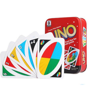 ภาพขนาดย่อของภาพหน้าปกสินค้าUNO cards เกมส์ไพ่ การ์ดไพ่ อูโน่ UNO บรรจุ 108 ใบ / UNO Card Game เกมคลาสสิค ฮิตตลอดกาล ของเล่นเด็กFAMILY GAMES จากร้าน bestsiing บน Shopee