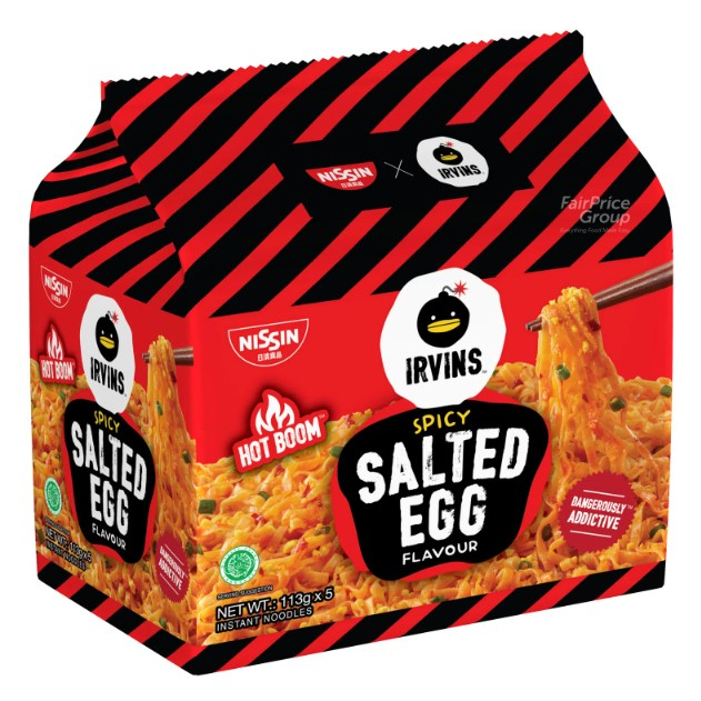 NISSIN x IRVINS Spicy Salted Egg Instant Noodle บะหมี่ไข่เค็มมี 3 รสให้ ...