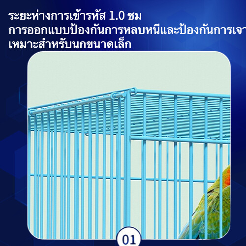 กรงสัตว์เลี้ยงขนาดใหญ่-กรงนก-กรงกระต่าย-60-40-50cm-กรงสัตว์เลี้ยง-ขนาด-ไซส์จัมโบ้-กรงนก-กระรอก-กระต่าย-แกสบี้-ชูการ์-แพ