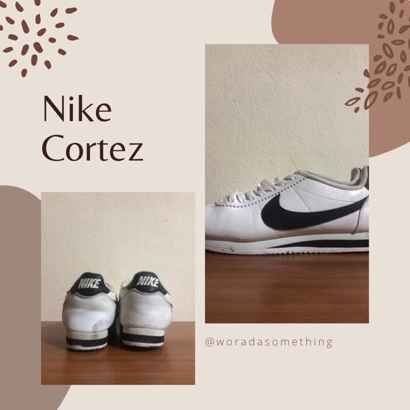 รองเท้า-nike-cortez-ของแท้100-สวมกันลื่นสีดำและสีขาวรองเท้าทำงานต่ำสำหรับผู้ชายและผู้หญิง