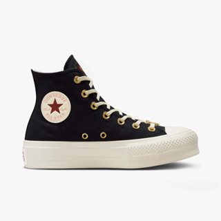 Converse รองเท้าผ้าใบผู้หญิง Chuck Taylor All Star Lift Valentines Day Hi | Black/Egret/Back Ally Brick ( A05138CS3BKXX)