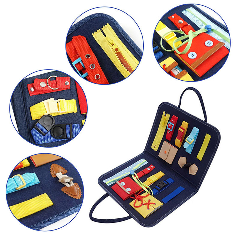 april-กระเป๋าฝึกกิจวัตรประจำวันแนวมอนเตสซอรี่-ของเล่นกระเป๋า-แผ่นบอร์ด-สําหรับเด็กวัยหัดเดิน-ของเล่นเด็กแนว