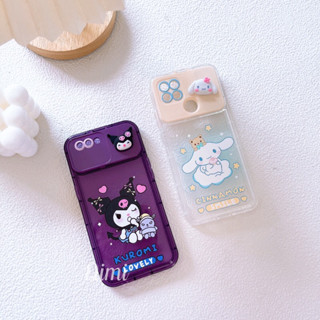 Case กระจกตั้งได้ ลายการ์ตูน คุโรมิ ชินามอล สำหรับรุ่นออปโป้ A15 A53 A31 A5s A92020 Reno7 Reno7z Reno5 Reno6 A96