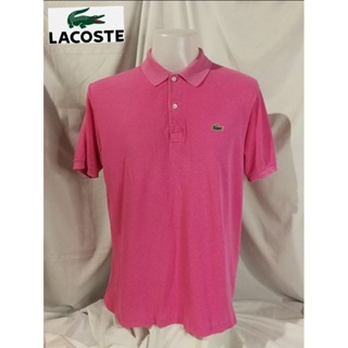 Lacoste Brand_2nd hand เสื้อโปโลแขนสั้นผ้าฝ้าย​💯​%/ Size​ 6/ Made in Japan​🇯🇵 แท้มือสองกระสอบนำเข้า​