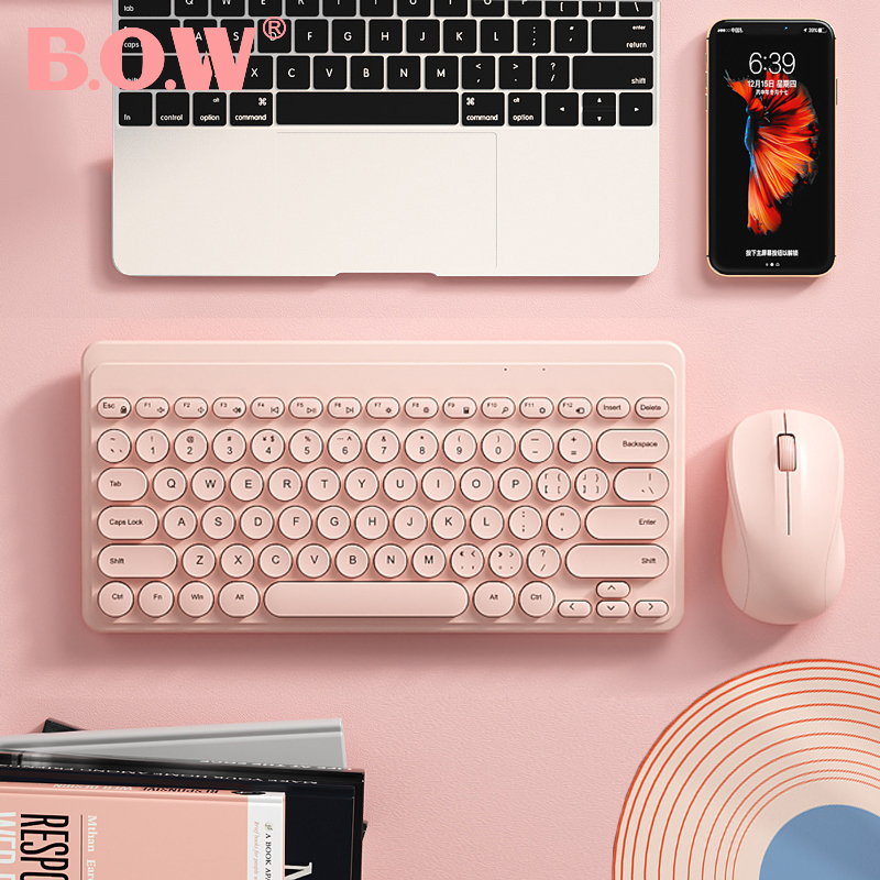 2.4G USB เมาส์คีย์บอร์ดไร้สาย คีย์บอร์ด Wireless Keyboard and Mouse ...