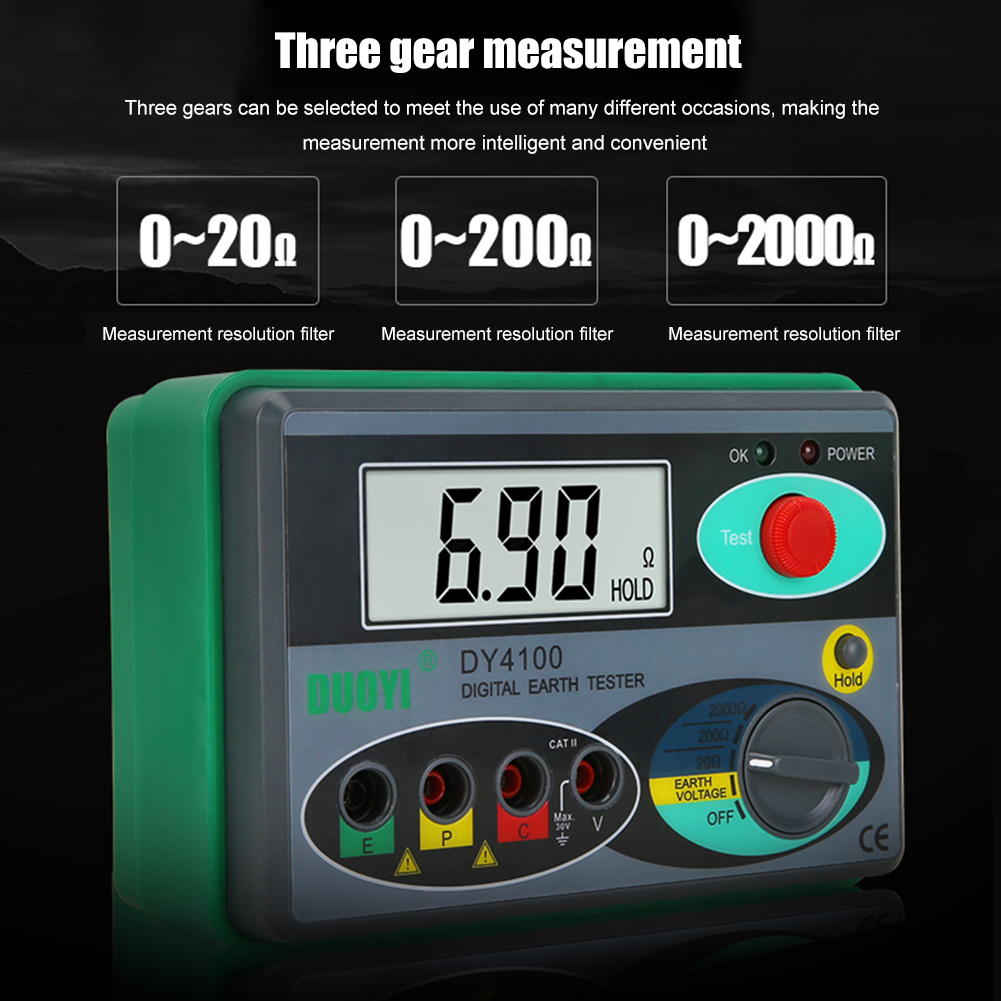 dy4100-เครื่องวัดฉนวนดิจิตอล-megger-meter-earth-resistance-ohm-tester