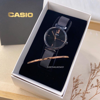 🎁CASIO STANDARD LTP-2023VMB-1C เซ็ตคู่พร้อมกำไล ของแท้ 100% พร้อมส่ง ประกัน 1 ปี