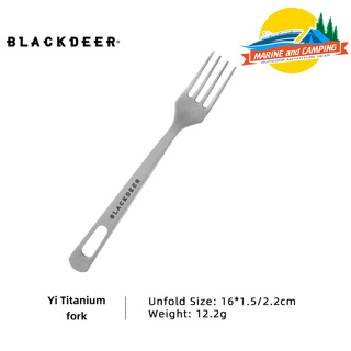 Blackdeer YI Titanium Fork ส้อมไททาเนียมน้ำหนักเบามากเพียง 12.2 กรัม