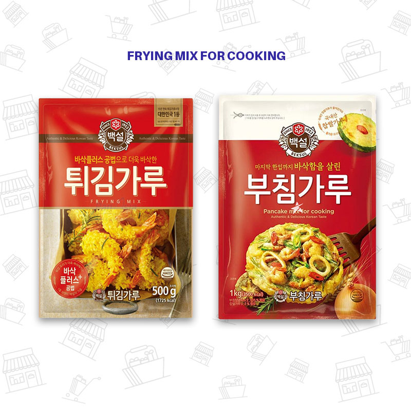 แป้งสำเร็จรูปสำหรับชุบทอดเกาหลี FRYING MIX FOR COOKING 백설튀김가루 Shopee