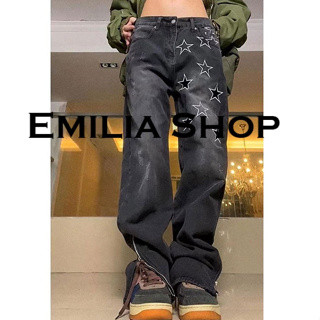 EMILIA SHOP  กางเกงขายาว กางเกงเอวสูง ผู้หญิงสไตล์เกาหลี Chic สบาย ทันสมัย fashion A27L020 36Z230909