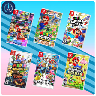 (มือ1👉🏻พร้อมส่ง)แผ่นเกม Nintendo Switch Mario Kart/Party Superstars/Mario Party/3d world/Super Smash Bros/Bros.u Deluxe