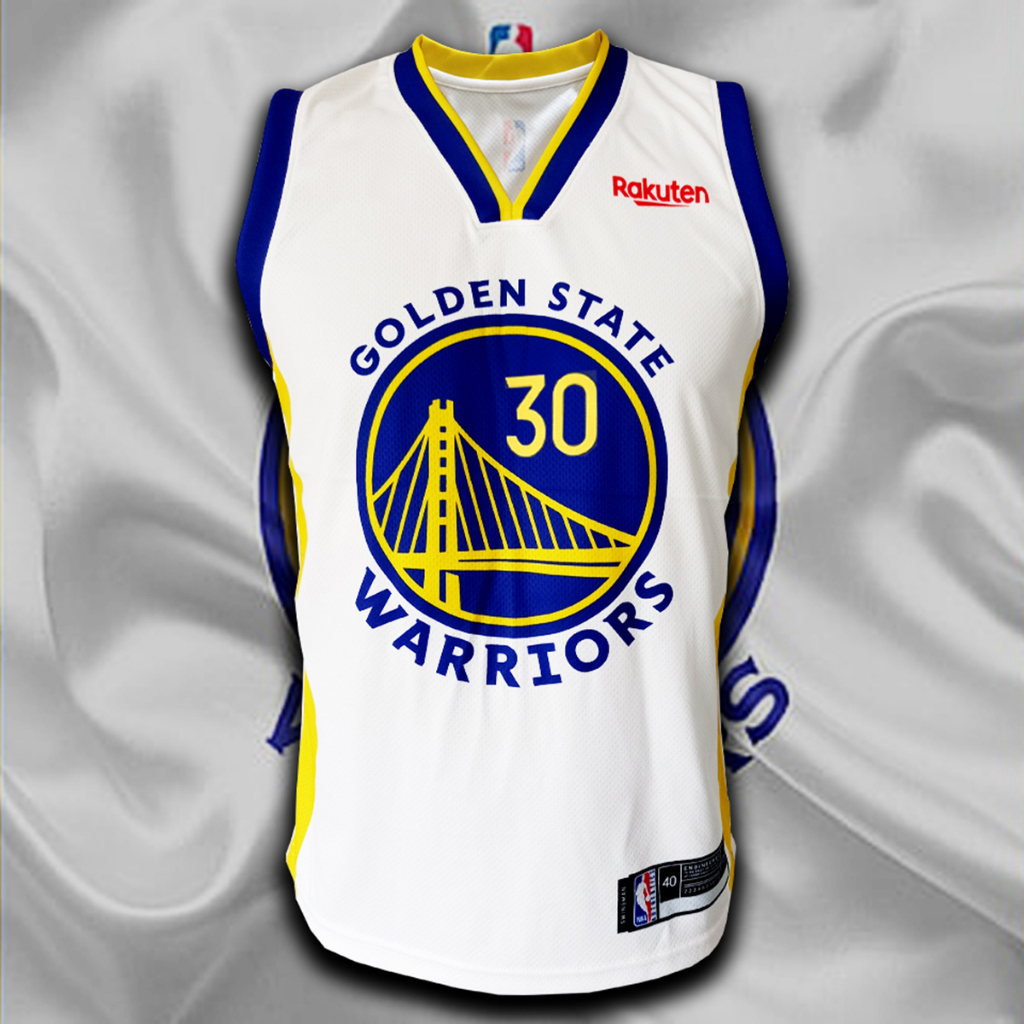ภาพหน้าปกสินค้าเสื้อบาส เสื้อบาสเกตบอล NBA ทีม โกลเด้น สเตท วอร์ริเออร์ส BK0024 รุ่น Association Stephen Curry 30 ไซส์ S-5XL