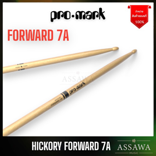 PROMARK 7A ไม้กลอง ของแท้ 100% Drumstick Hickory Forward 7A TX7AW