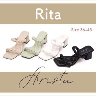 Arista ( 🇹🇭 Ready to ship) รองเท้าผู้หญิง ส้นสูง สายคาดสวย รุ่น Rita ( ART-046 )