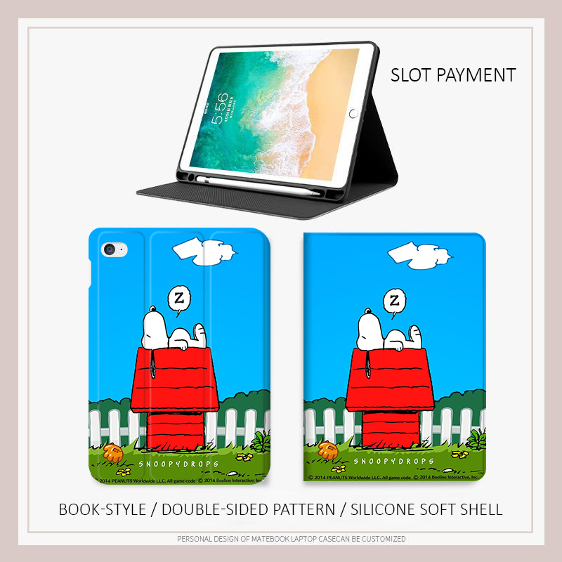 snoopy-cartoon-เคสไอเเพด-air1-2-3-4-5-mini4-5-6-case-ipad-pro11-2021-2022-เคส-ipad-10-2-gen-7-8-9-gen10-พร้อมถาดใส่ปากกา