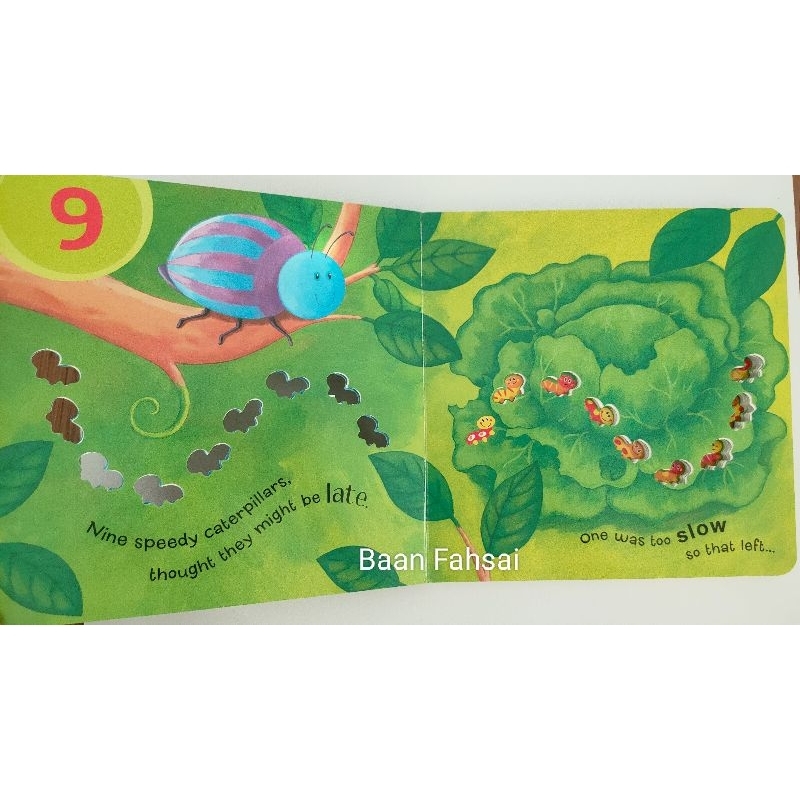 หนังสือบอร์ดบุ๊คภาษาอังกฤษ-my-ten-tiny-caterpillars-board-book