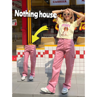 Nothing house 🏡กางเกงคาร์โก้สีชมพู