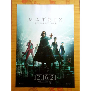 โปสเตอร์ the matrix แท้