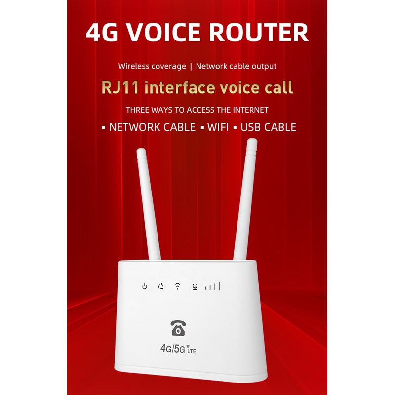 4G/5G VolLTE Router โทรออก-รับสาย+เน็ต With Voice Call 300Mbps Wifi ...