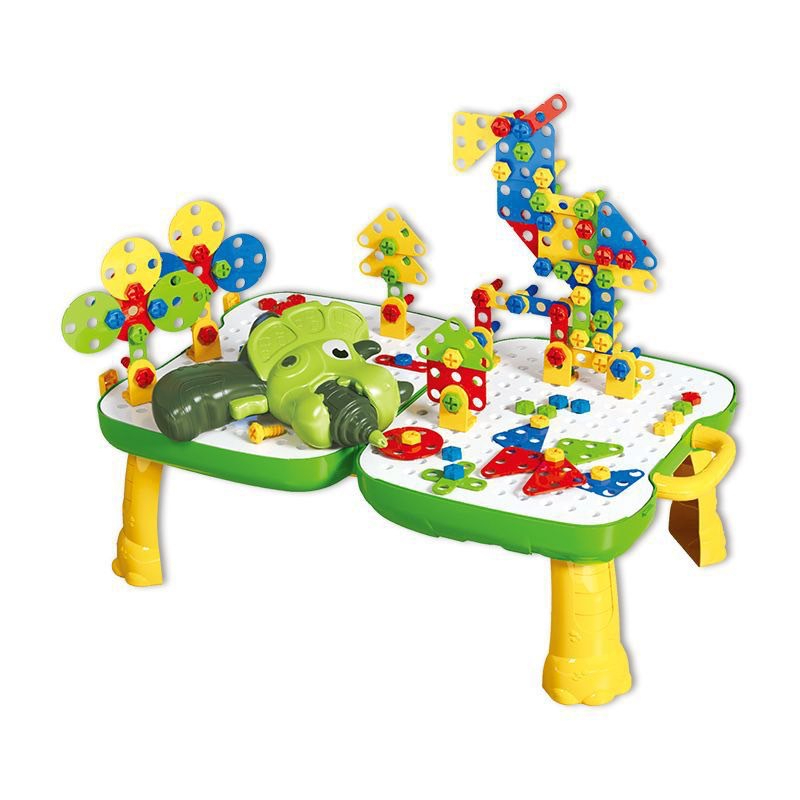ชุดโต๊ะจิ๊กซอว์แบบพกพา-diy-dinozone-249ชิ้น-ของเล่นเด็ก-9942a