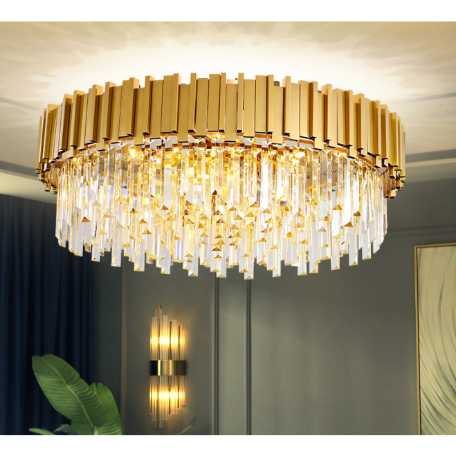 โคมไฟระย้า-คริสตัล-หรูหรา-โคมไฟเพดาน-light-luxury-crystal-chandelier-ntlz
