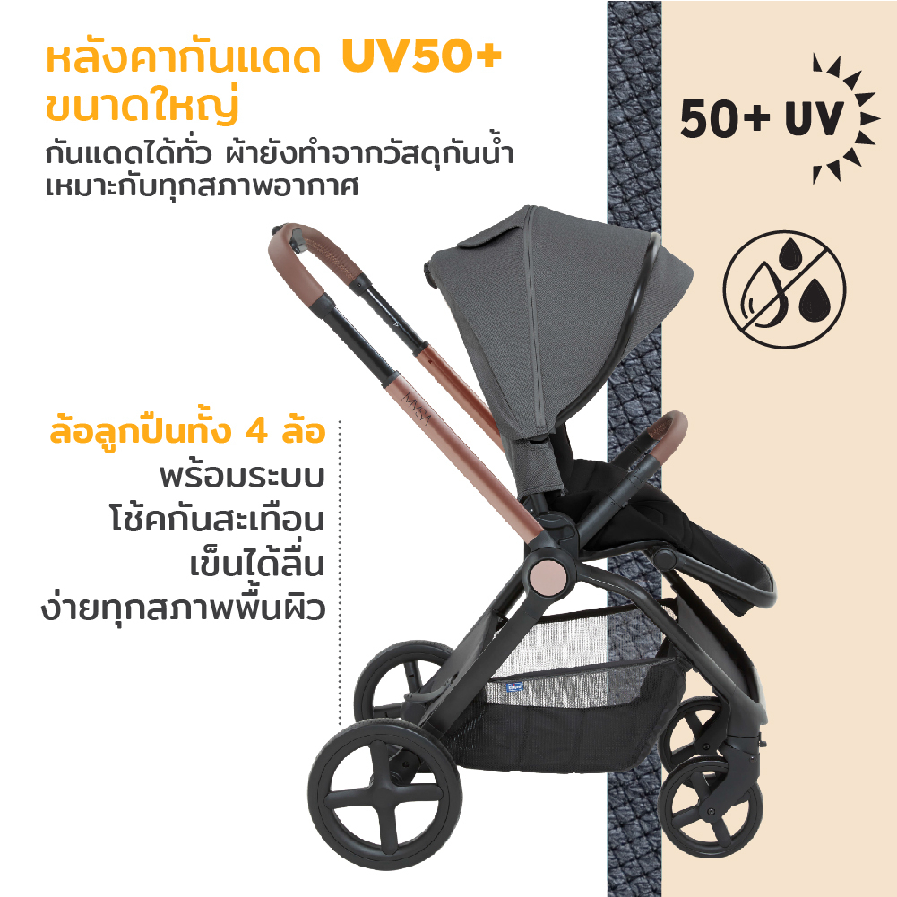 ใช้โค้ดคู่ลดเพิ่ม-chicco-mysa-stroller-black-satin-รถเข็นเด็ก-เข็นได้-2-ทาง-หลังคากันแดด-สำหรับเด็กแรกเกิด-22-ก-ก