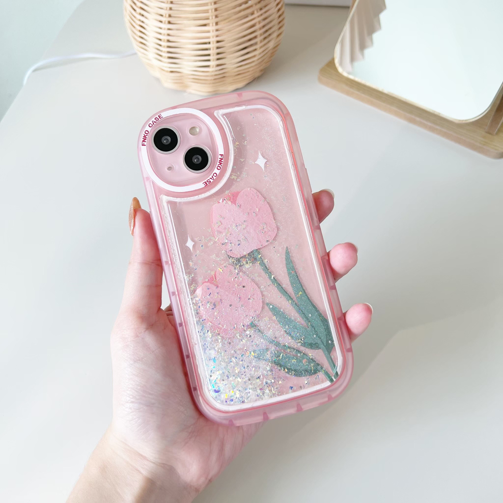 เคสตู้น้ำ-เคสตู้น้ำกากเพชร-เคสตู้กากเพชร-เคสตู้กากเพชรทิวลิปชมพู