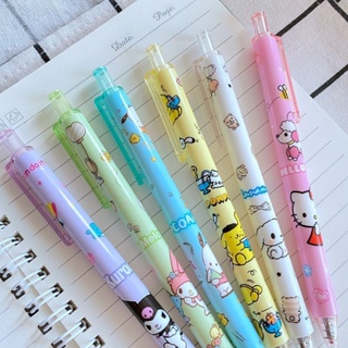 พร้อมส่ง!ปากกาเจลลายการ์ตูน sanrio แพค6แท่ง หมึกสีน้ำเงิน