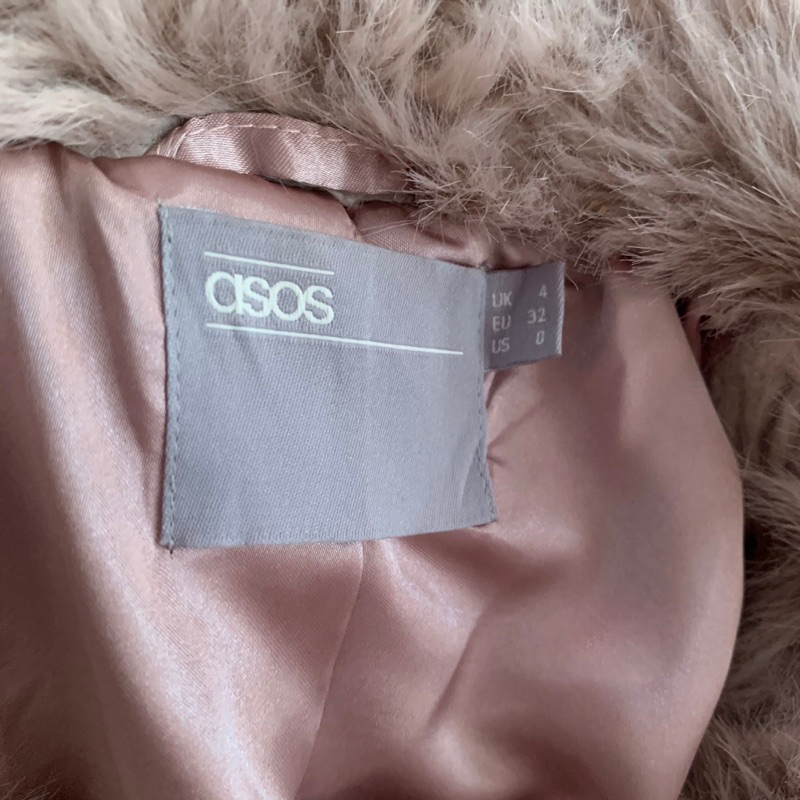 เสื้อกันหนาว-jacket-asos-ขนนุ่ม-สีชมพู