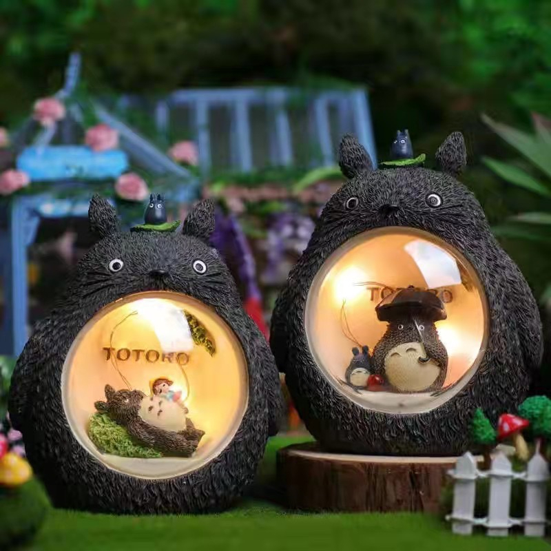 บ้านtotoro-ตุ๊กตาแต่งบ้าน-ตุ๊กตาแต่งบ้าน-ของขวัญวันครบรอบ-ตุ๊กตา-งานฝีมือเรซิ่นของตกแต่งบ้าน