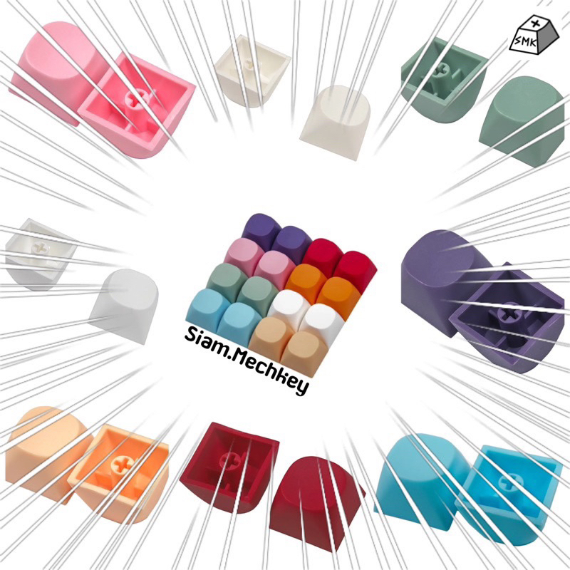 พร้อมส่ง ของแท้ 11 สีใหม่ คีย์แคปสี PBT MA profile blank keycap ไม่ ...