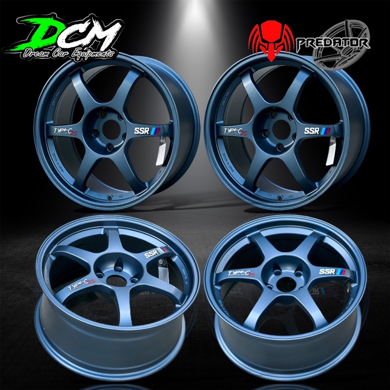 ล้อแม็ก-ssr-18-สีบลู-งานไทยพรีดาเตอร์-ล้อผลิตไทย-4วง-18x8-5-5รู114-et35-predator-ล้อแม็กซ์รถยนต์-รถเก๋ง-รถกะบะ-ได้