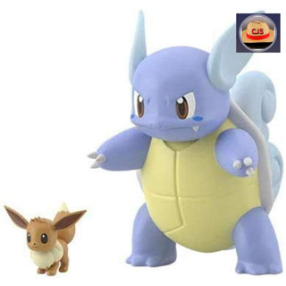 [ส่งตรงจากญี่ปุ่น] ฟิกเกอร์ Bandai Pokemon Scale World Kanto Region Eievui Eevee And Wartortle (Shokugan)