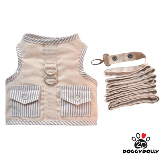 Pet cloths -Doggydolly เสื้อผ้าแฟชั่นสัตว์เลี้ยง เสื้อผ้าสุนัข เสื้อหมาแมว ชุดเสื้อสายจูง ชุดรัดอก Body-Harness DCL171