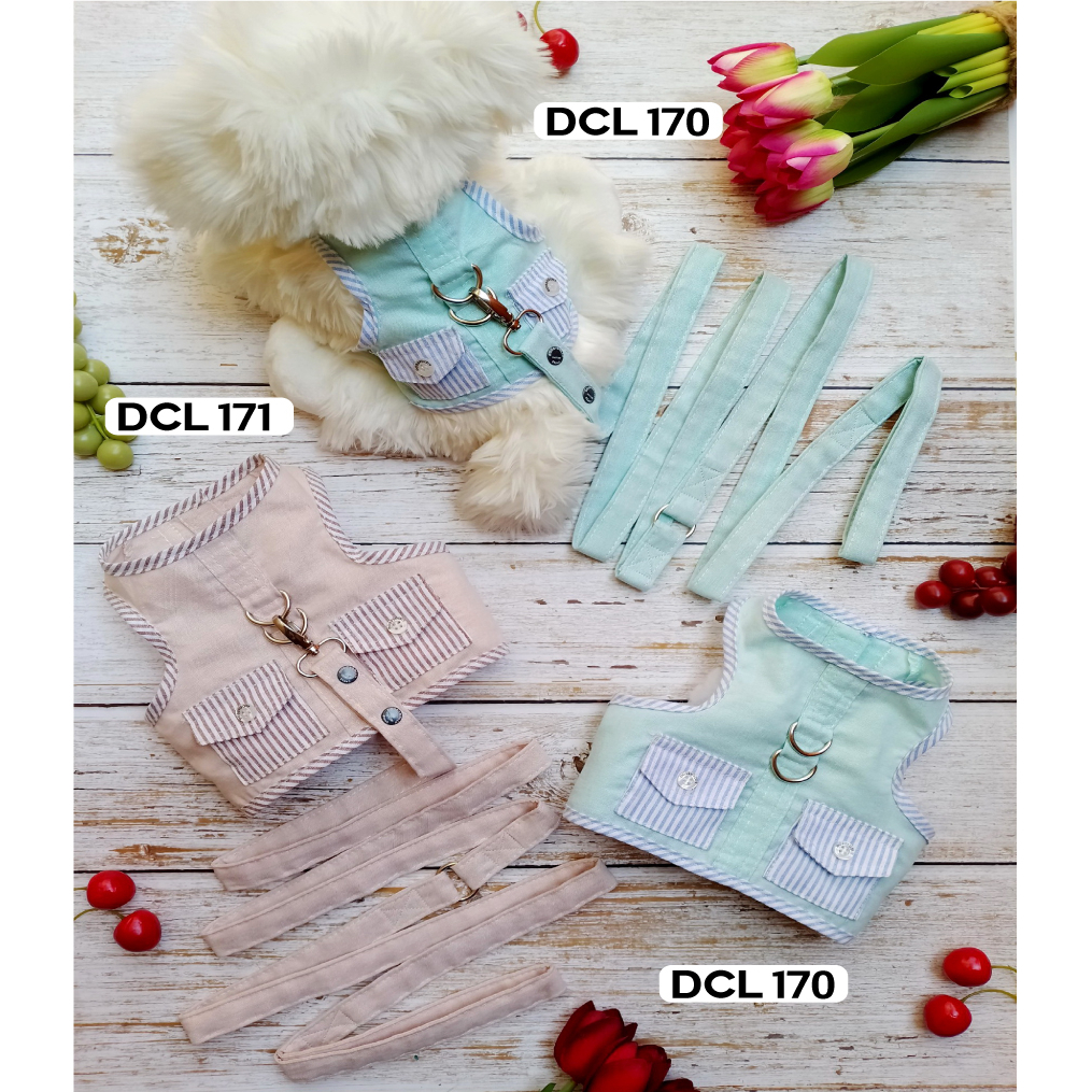 pet-cloths-doggydolly-เสื้อผ้าแฟชั่น-สัตว์เลี้ยง-ชุดหมาแมว-สายจูง-รัดอก-body-harness-dcl170