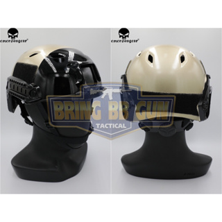หมวกFast ยี่ห้อ Emerson สีสายตรวจ ทอง-ดำ รุ่น ปรับท้ายทอยได้(FAST Helmet-BJ TYPE)