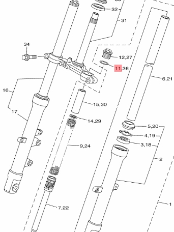 146f311400-โอริงโช้คหน้า-jr-120-rxs-rxk-rx-king-o-ring-แท้-yamaha-1ชิ้น-โอริงโบ๊ลหัวโช้ค-146-f3114-00-146-23114