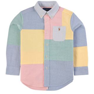 PRE ORDER • Ralph Lauren Multicolor Color Block Shirt (boy’s size)**สินค้าแท้100%