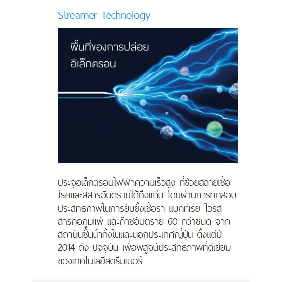 daikin-เครื่องฟอกอากาศระบบ-streamer-mc40uvm6-7-ห้องขนาด-31-ตรม-สีขาว