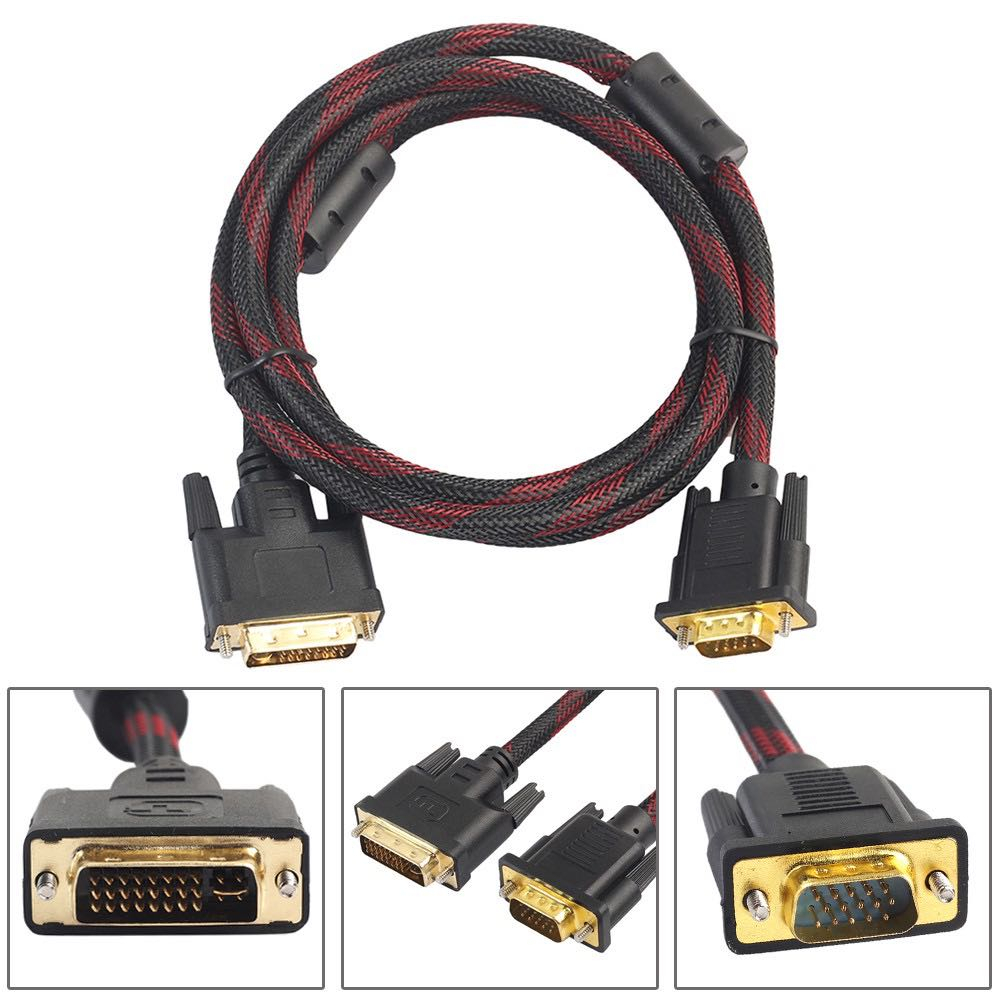 สายจอ-dvi-24-5-to-vga-ยาว1-5m-สายถัก-dvi-24-5-to-vga-display-cable-สายจอ-สายถัก-1-5m