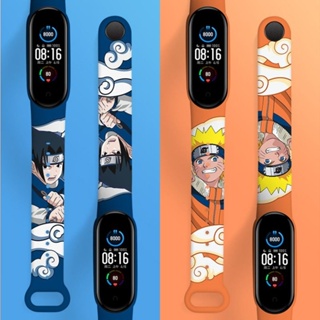 นาฬิกาดิจิตอลสายซิลิโคน ลาย นารูโตะ x ซาสึเกะ Naruto x Sasuke ระบบหน้าจอสัมผัส Touch Screen กันน้ำได้