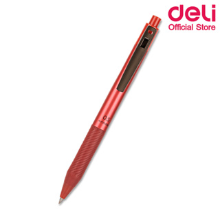 Deli S18 Gel Pen ปากกา ปากกาเจล หมึกสีแดง 0.5mm (แพ็ค 1 แท่ง) ปากกา อุปกรณ์การเรียน เครื่องเขียน ปากกาเจลราคาถูก