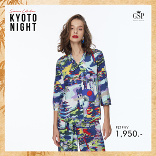 GSP ชุดเซ็ทผู้หญิง (เฉพาะเชิ้ต)Arrival Summer Collection : Kyoto Night เสื้อเชิ้ต (PZ1PNV)