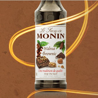 (KoffeeHouse) น้ำเชื่อม MONIN กลิ่น “Walnut Brownie” ไซรัปโมนิน ไซรัปวอลนัทบราวนี่ Monin Walnut Brownie Syrup ขวด 700 ml