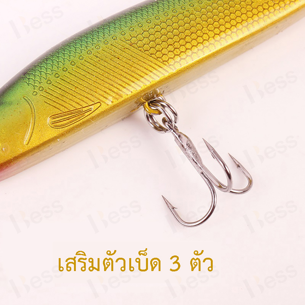 a58-เหยื่อปลอมรูปปลาซิว-ตะขอตกปลา-plastic-bait-เหยื่อตกปลานิล-เหยื่อตกปลาช่อน-11g-8-5cm-เหยือตกปลา-เหยื่อปลา-อุปกรณ์สำหร