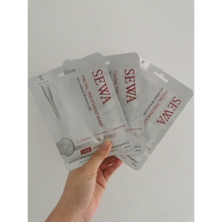 [ 3 แผ่น ]  Sewa Facial Treatment Mask เซวา เฟเชียล ทรีทเม้นท์ มาร์ก (26 ml. x 3 แผ่น)