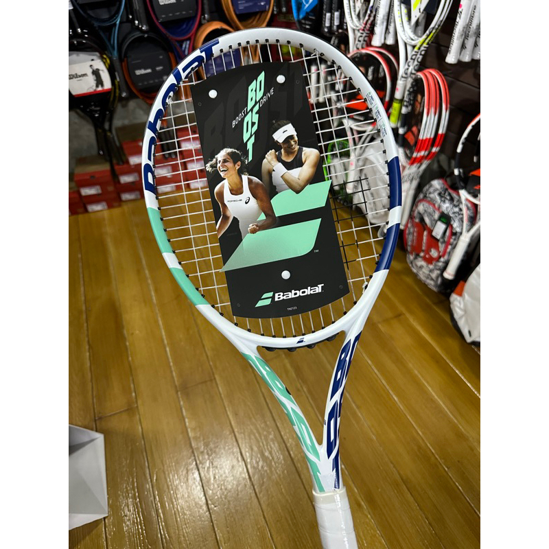 ไม้เทนนิส-babolat-boost-drive-white-mint-หน้าไม้-105-น้ำหนัก-260-กรัม