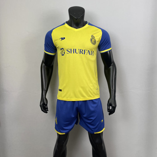 ชุดฟุตบอล ชุดกีฬา ทีม Al-Nassr เสื้อ+กางเกง ตัวใหม่ คุณภาพสูง เกรด 3A